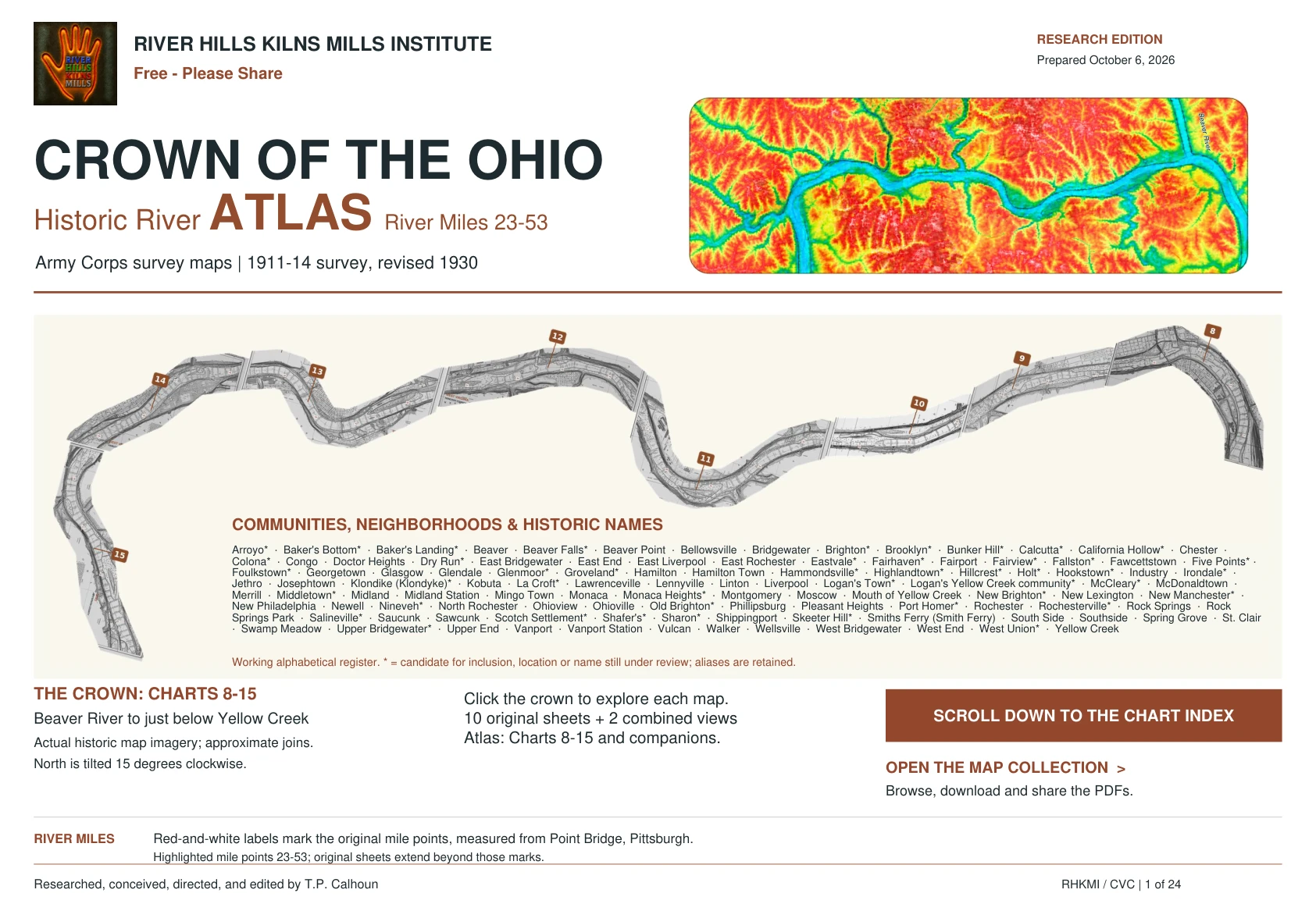 Crown of the Ohio — Historic River Atlas — original cover
