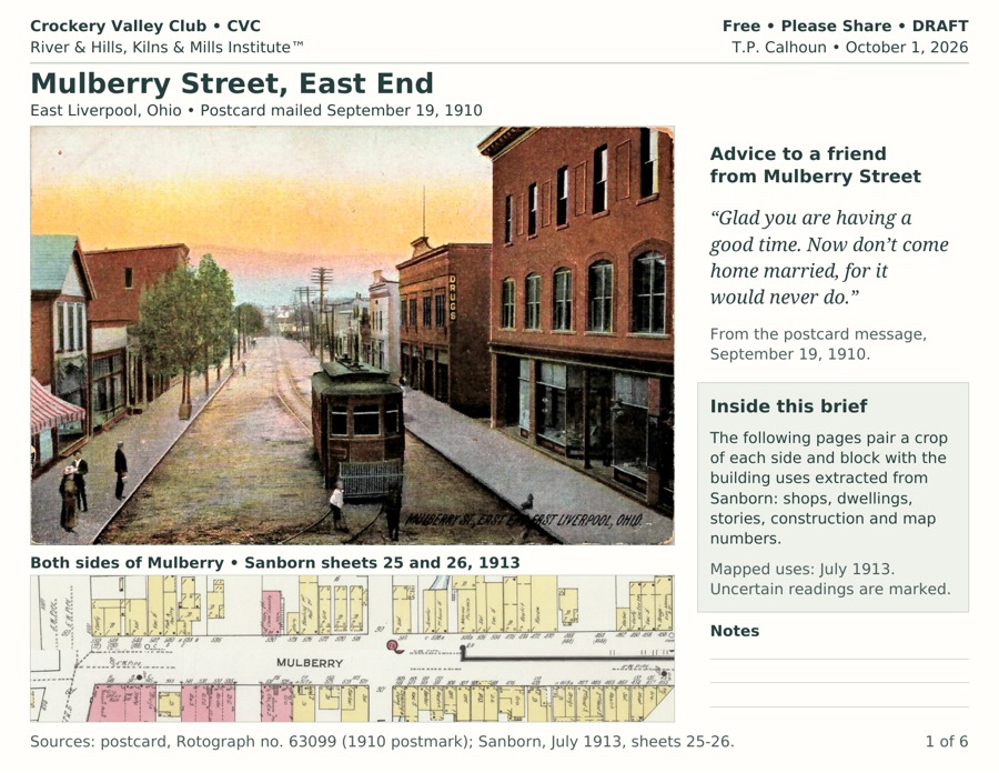 Mulberry Street, East End — original cover