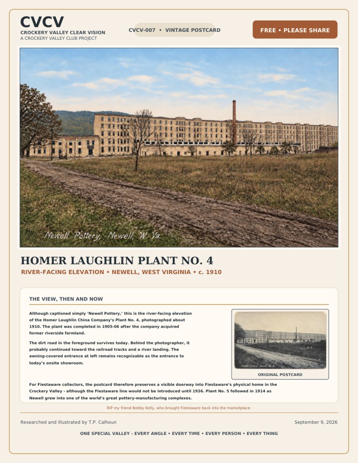 Homer Laughlin Plant No. 4 — Newell Pottery, c. 1910 — original cover