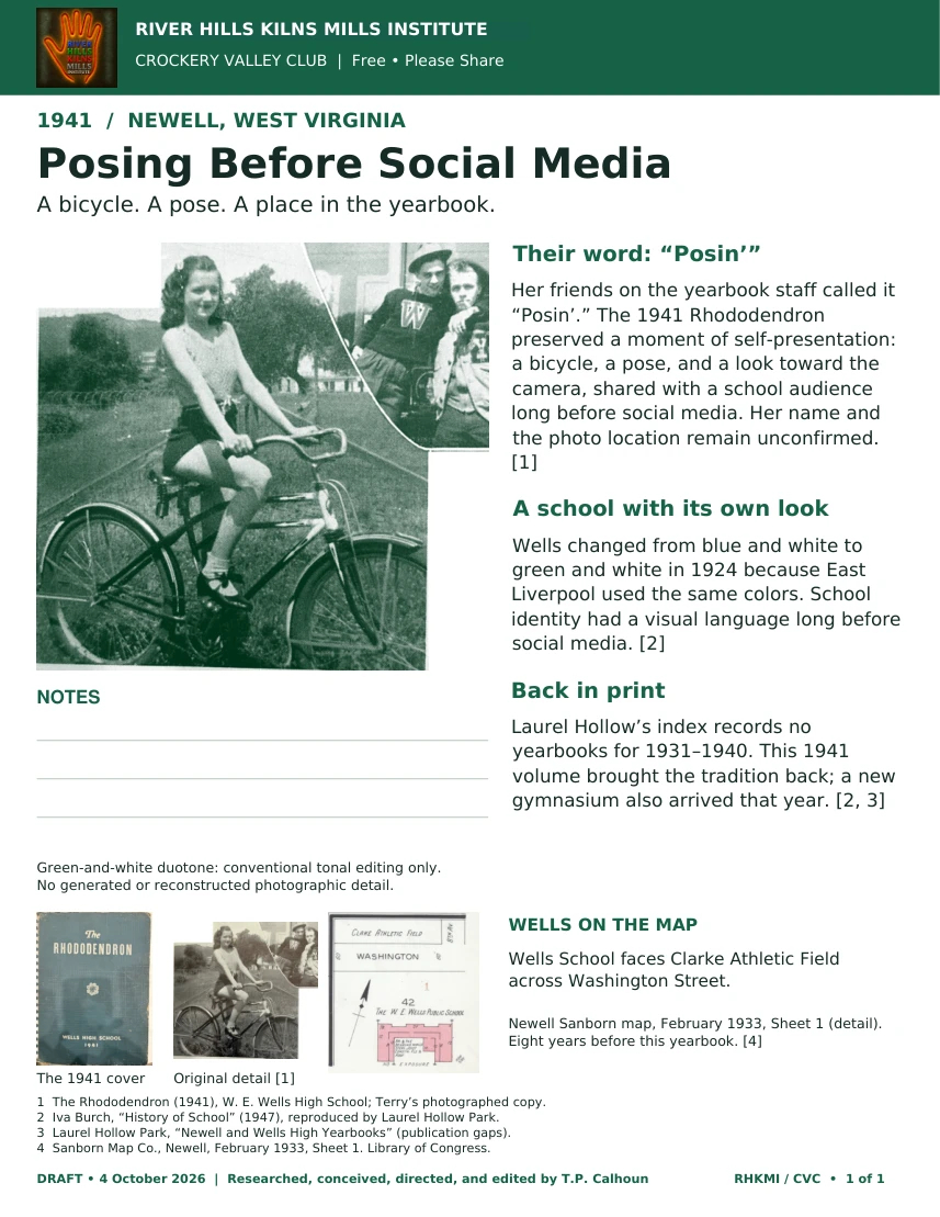 Posing Before Social Media — Newell, 1941 — original cover