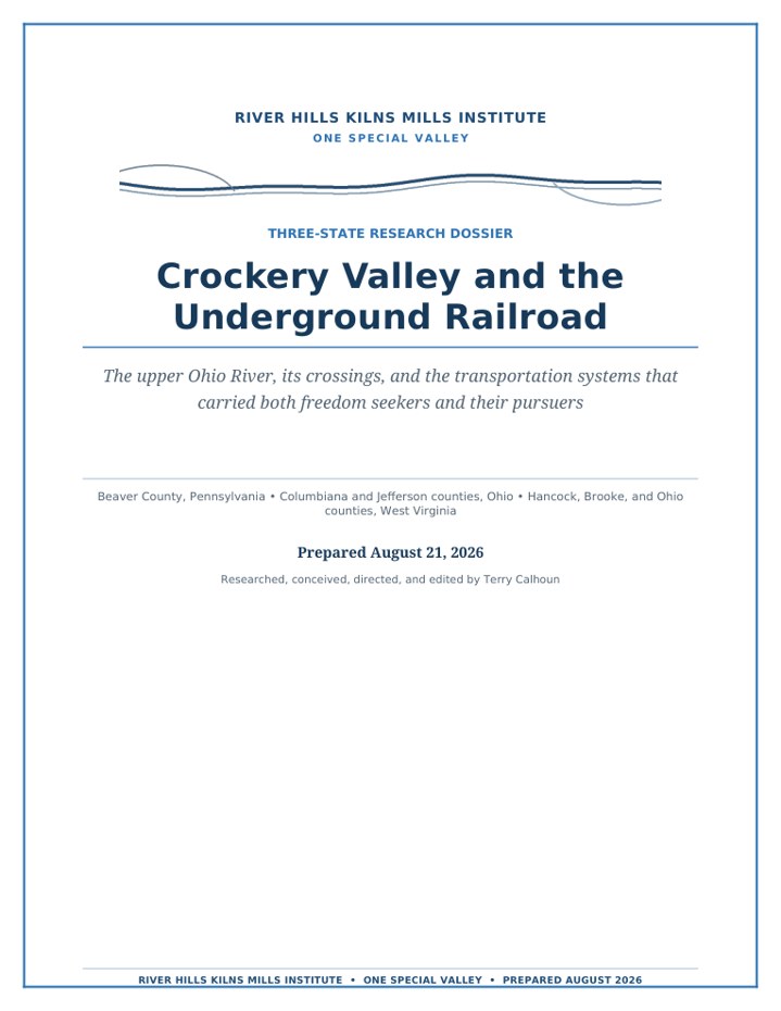 Crockery Valley and the Underground Railroad — original cover